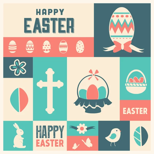 Easter Icon Set — Stock Vector