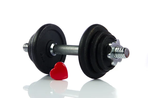 Dumbbell weight isolated on white background — Stock Photo, Image