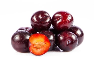 Erikler beyaz arkaplanda izole edildi