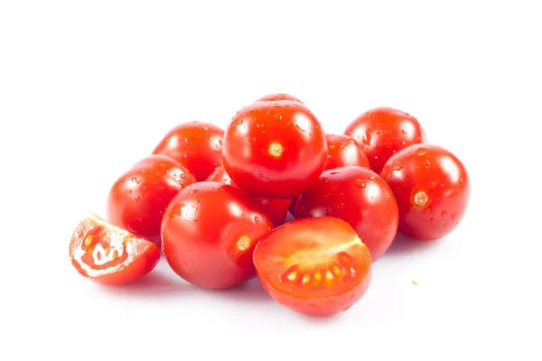 Tomaten geïsoleerd op witte achtergrond — Stockfoto