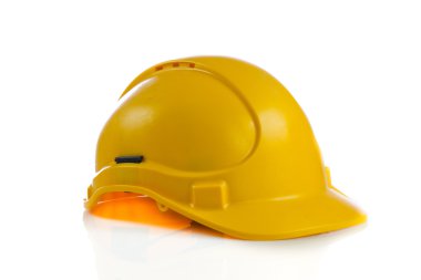 Beyaz arkaplanda izole edilmiş kask