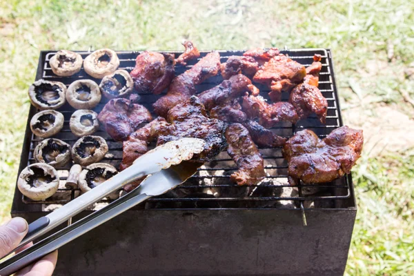Barbacoa carne asada al aire libre — Foto de Stock