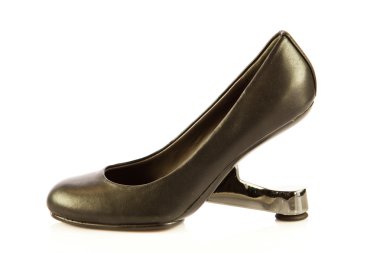 yüksek topuk ayakkabı kadınlar beyaz zemin üzerine