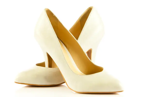 High heel women shoes on white background — Stock Photo, Image