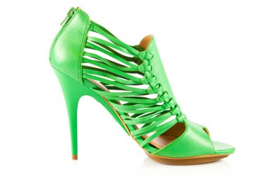 yüksek topuk ayakkabı kadınlar beyaz zemin üzerine