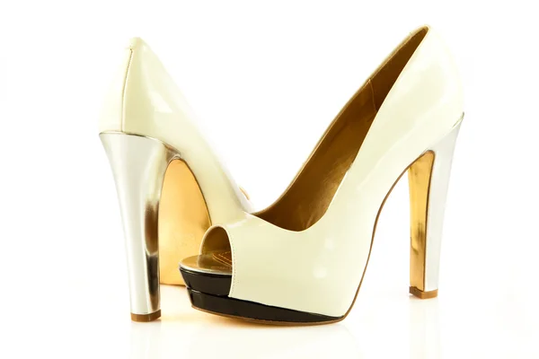 High heel women shoes on white background — Stock Photo, Image