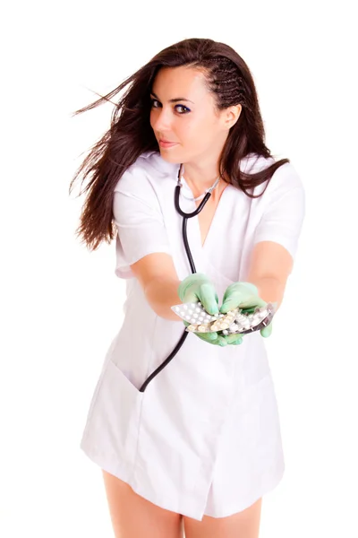 Doktor medical healthcare girl — Stock Photo, Image