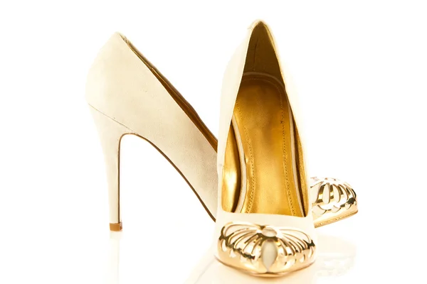 High heel women shoes on white background — Stock Photo, Image