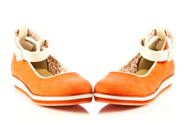 Mädchen Schuhe isoliert auf weißem Hintergrund — Stockfoto
