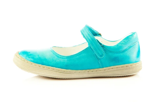 Ragazza scarpe isolate su sfondo bianco — Foto Stock