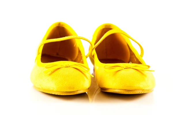 Meisje schoenen schoeisel geïsoleerd op witte achtergrond — Stockfoto