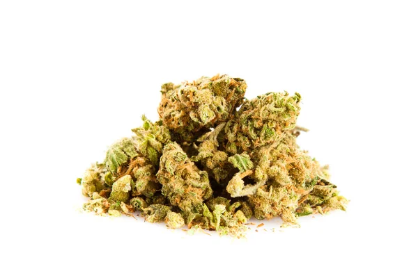 Marihuana isolated on white background — Stock Photo, Image