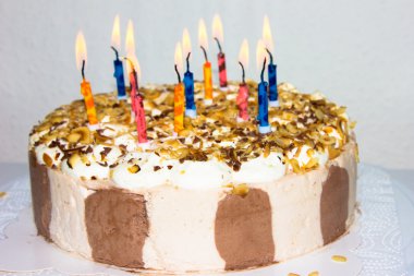 doğum günü pastası. Mumlar