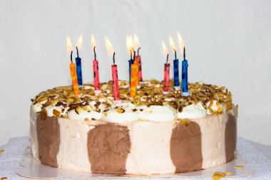 doğum günü pastası. Mumlar