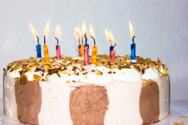 doğum günü pastası. Mumlar