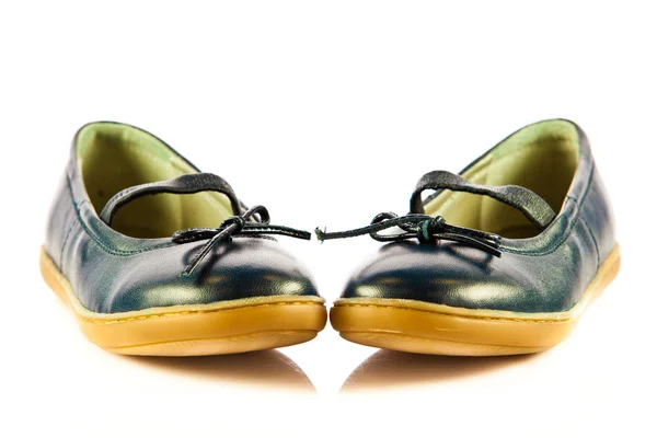 Dívka boty obuv izolovaných na bílém pozadí — Stock fotografie