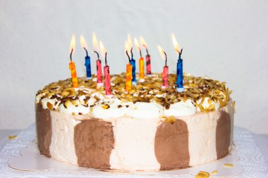 doğum günü pastası. Mumlar