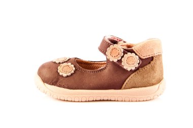 bebek ayakkabıları beyaz arkaplanda izole edilmiş