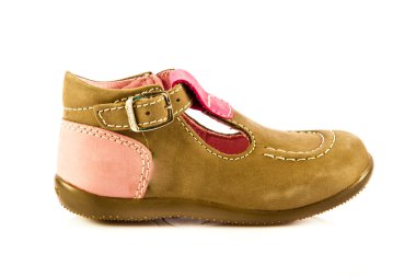 bebek ayakkabıları beyaz arkaplanda izole edilmiş