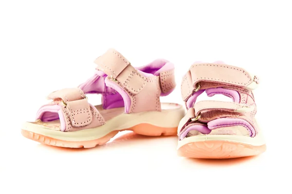 Female  shoes isolated on white background   child kids beautifu — Stock Photo, Image