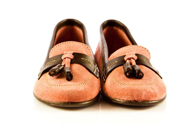 Zapatos femeninos aislados sobre fondo blanco niños beautifu — Foto de Stock