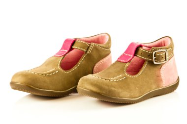 çocuk ayakkabıları izole beyaz zemin üzerine. Freestyle konfor 