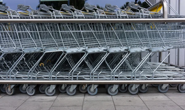 Shopping cart. shopping trolley, shopping, business — Stock Photo, Image