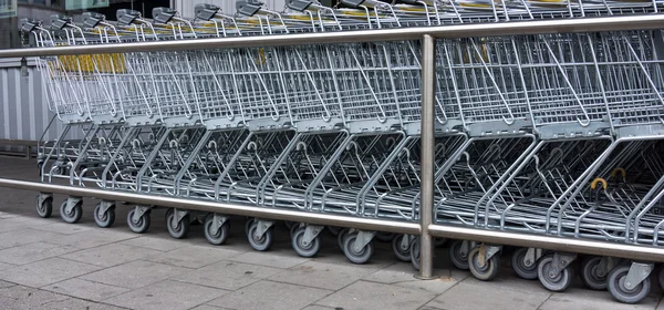 Shopping cart. shopping trolley, shopping, business — Stock Photo, Image