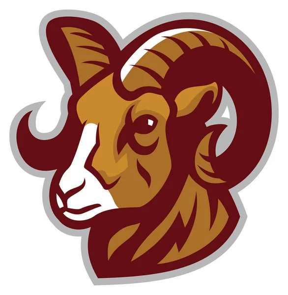 Ram head for sport and esport logo