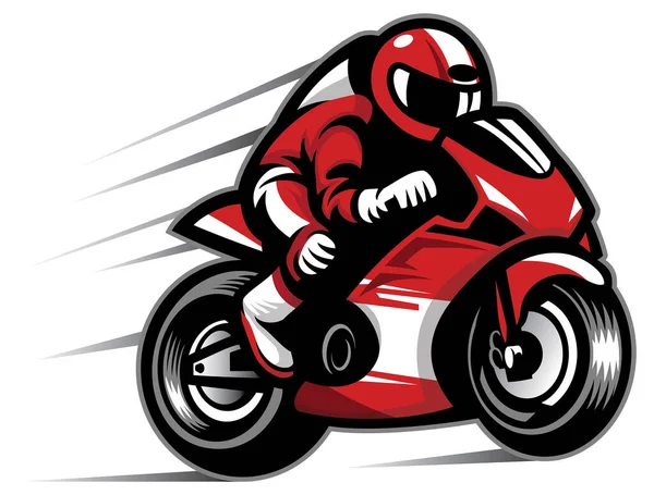 Vector Motorcycle Race Logo — Stock Vector