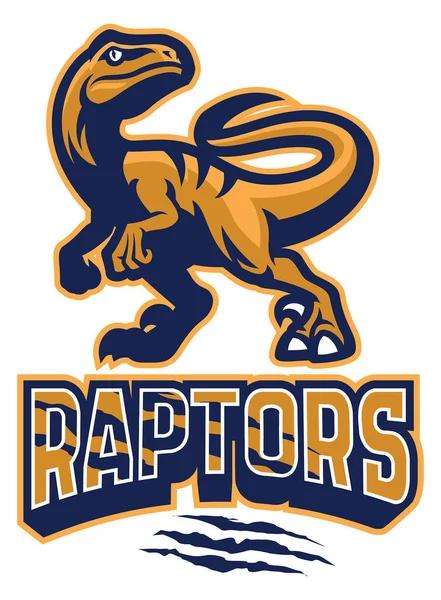 Ensemble Vectoriel Logo Mascotte Raptor — Image vectorielle