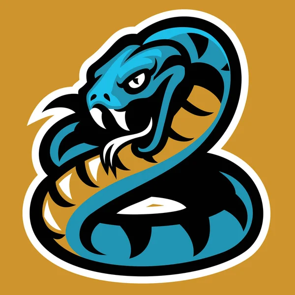 Vector Del Logotipo Mascota Serpiente — Vector de stock