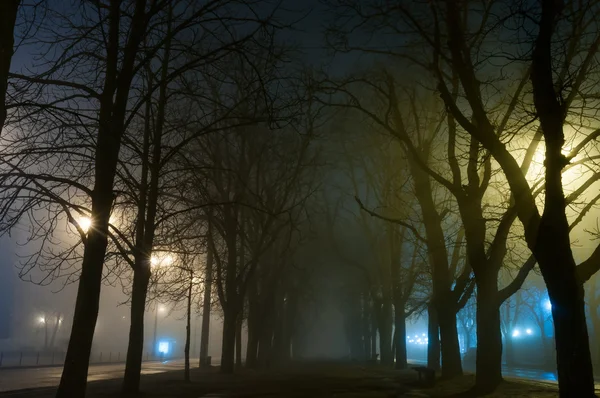 Miasto mgle — Zdjęcie stockowe