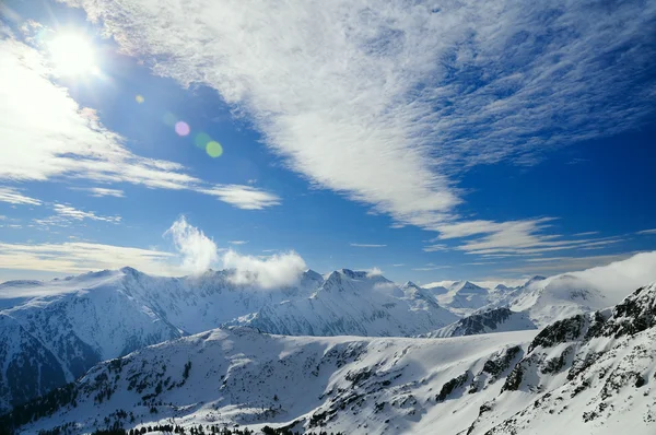 Inverno paisagem montanhosa em Bansko — Fotografia de Stock