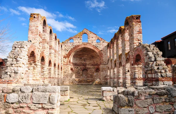 Ruins of St. Sophia church in Nesebar — Stock Photo, Image