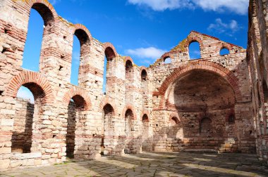 nesebar yılında Bizans kilisesinin kalıntıları