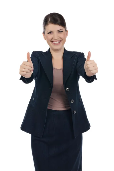 Businesswoman happy — Stock Photo, Image