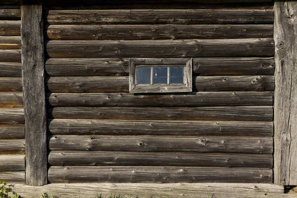 Village house wall with small window — Stock Photo, Image