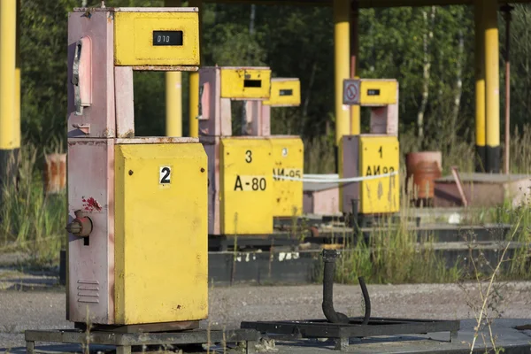 Posto de gasolina abandonado Imagem De Stock