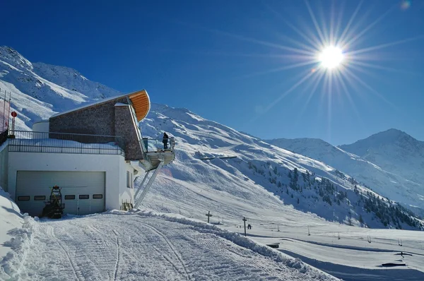 Zimní krajina v rakouském Alpy — Stock fotografie