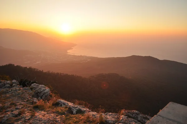 yalta görünümünden ai-petri içinde şafak