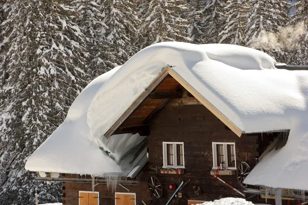 Nieve en techos (1 ) — Foto de Stock