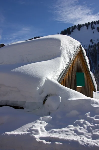 Neve nos telhados (2 ) — Fotografia de Stock