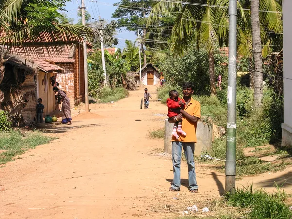 Vida aldeia indiana — Fotografia de Stock