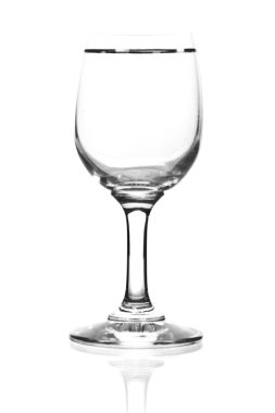 şarap cam izole