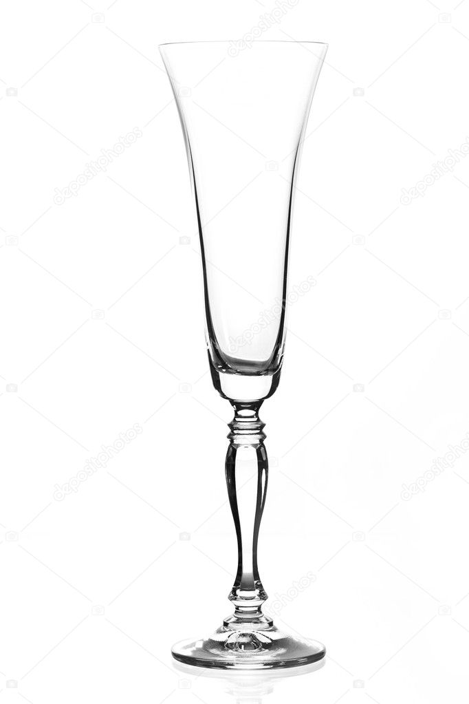 Wine glass isolated