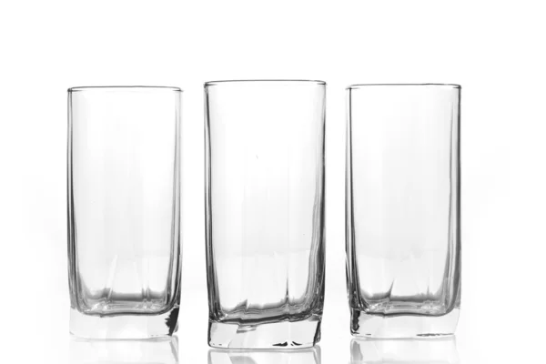 Grupp av glas isolerade — Stockfoto