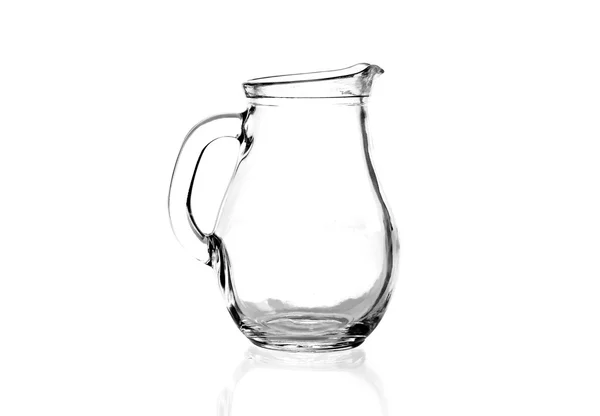 孤立的玻璃壶 — 图库照片
