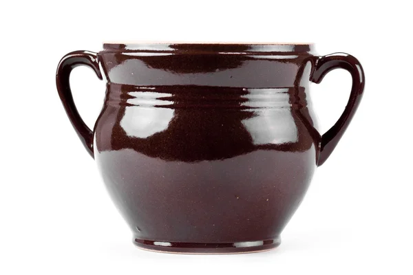 toprak kap beyaz zemin üzerine