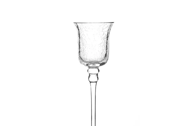 Glass candlestick isolated — Stock Photo, Image